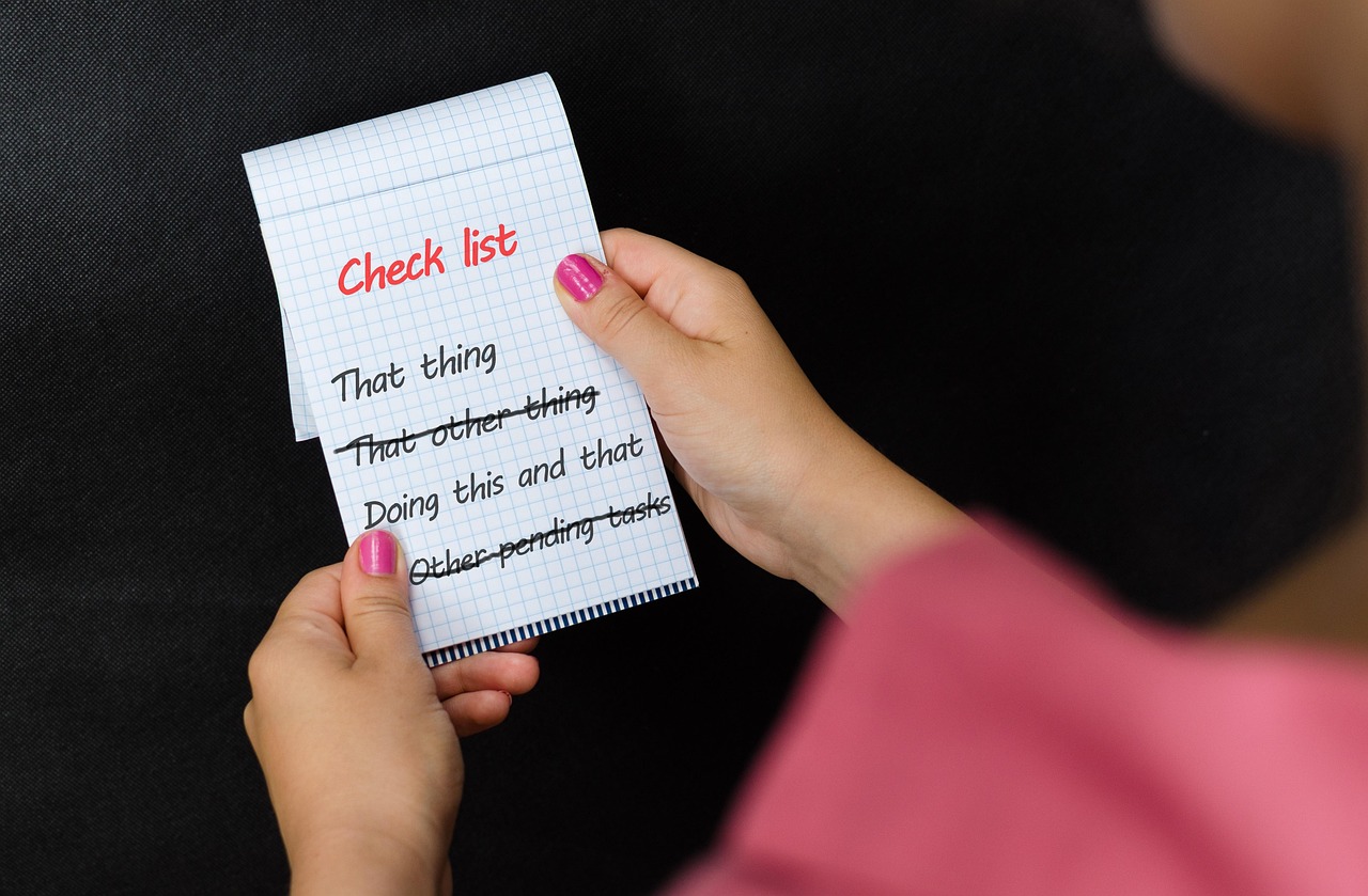 A practical guide to making a complete checklist